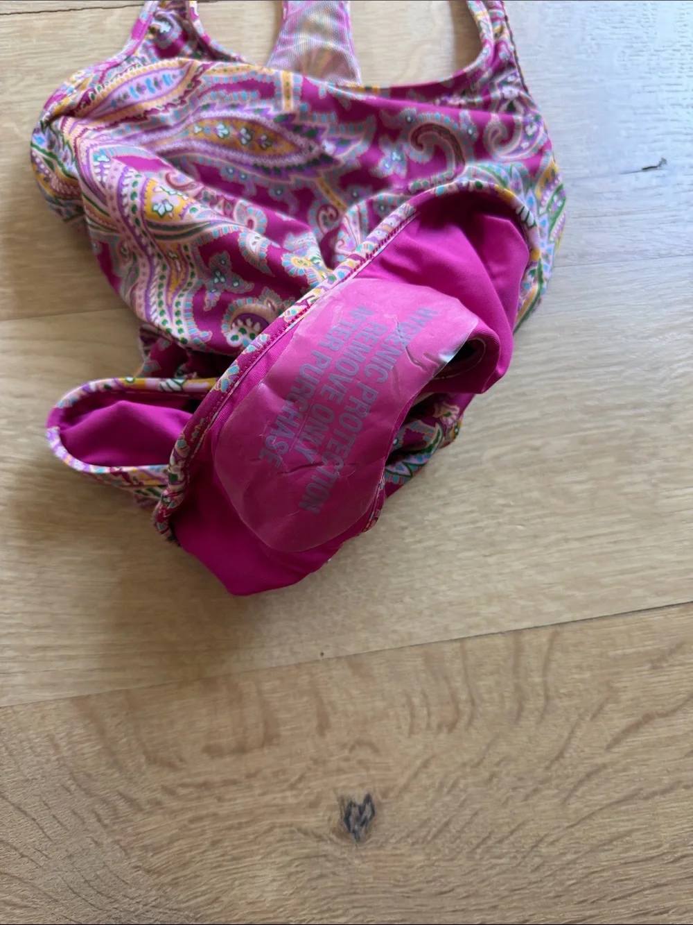 Zimmermann Pink Paisley Racerback Kids One-Piece Swimsuit